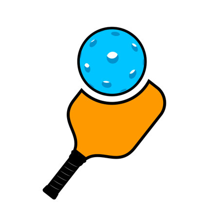 Pickleball racket illustrationのイラスト素材