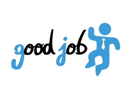 good job messageのイラスト素材