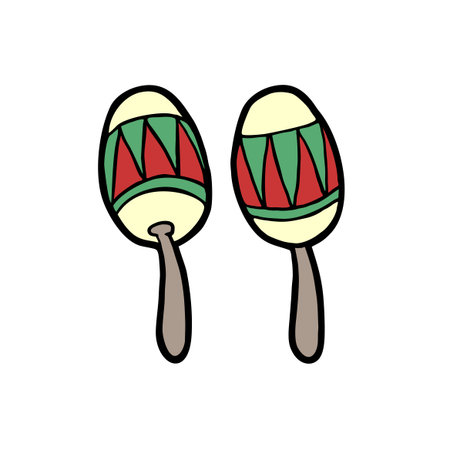 maracas illustrationのイラスト素材