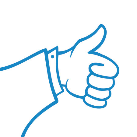 Like hand illustrationのイラスト素材