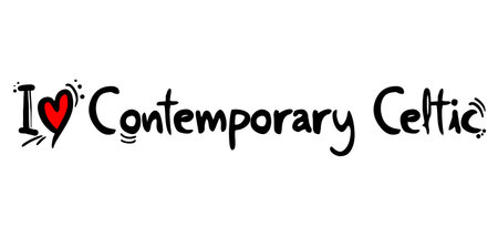 Contemporary Celtic music loveのイラスト素材