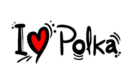 Polka music loveのイラスト素材