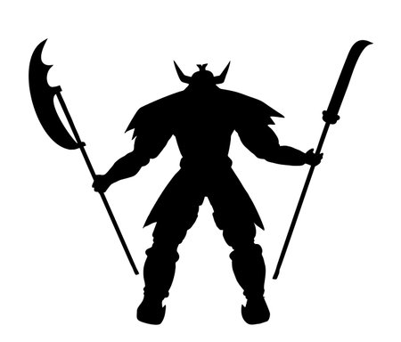 samurai warrior designのイラスト素材