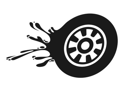Imaginative wheel speed iconのイラスト素材