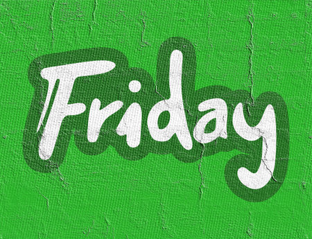 green Friday messageの写真素材