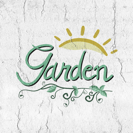 garden iconの写真素材
