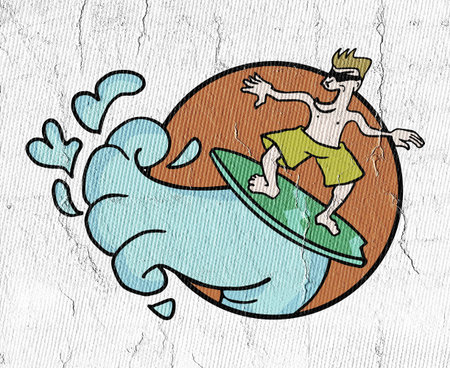 surf iconの写真素材