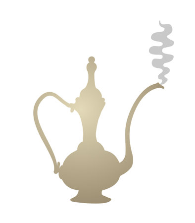 Golden arabian lamp