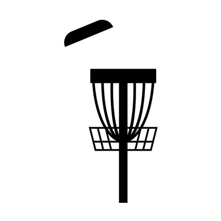 Disc golf sport symbolのイラスト素材