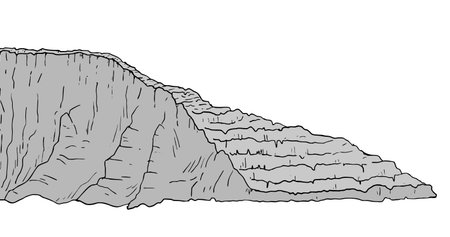 rock stairs illustrationのイラスト素材