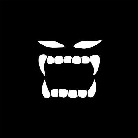 terrifying face illustrationのイラスト素材