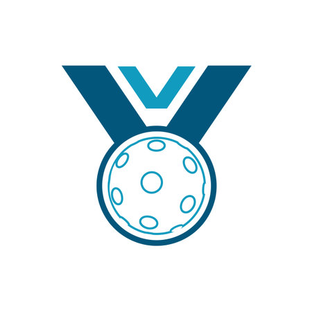 pickleball medal iconのイラスト素材