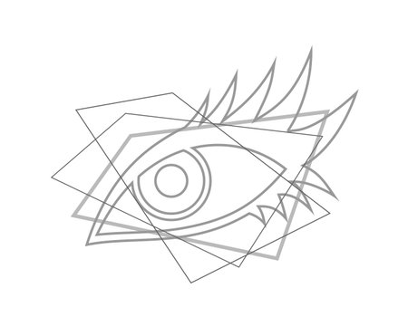 eye visual effect symbolのイラスト素材