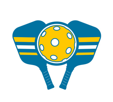 Pickleball symbol designのイラスト素材