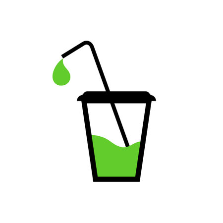 lime juice iconのイラスト素材