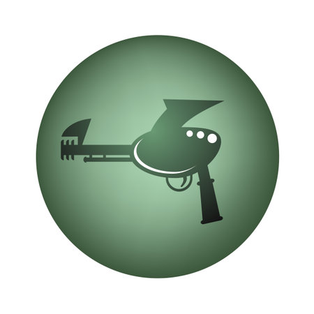 Alien blaster iconのイラスト素材