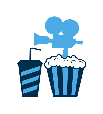 cinema menu illustrationのイラスト素材