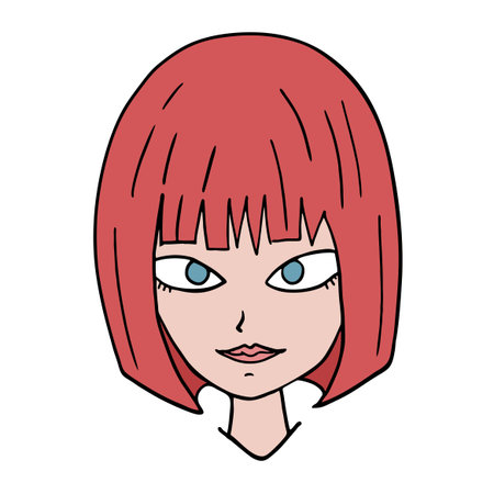 woman head illustrationのイラスト素材