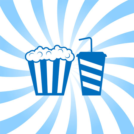 cinema menu illustrationのイラスト素材