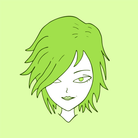 woman head illustrationのイラスト素材