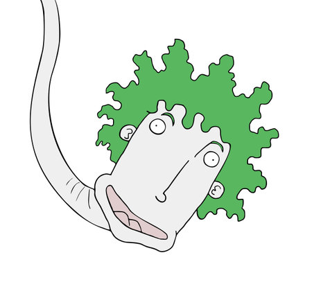 crazy expression drawのイラスト素材