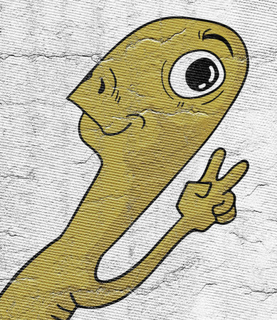 happy monsterの写真素材