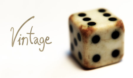 vintage dice detail
