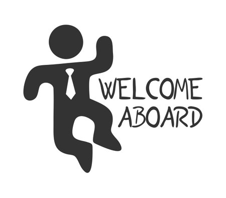 welcome aboard symbolのイラスト素材