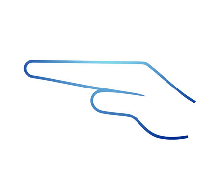 Creative hand flat symbolのイラスト素材