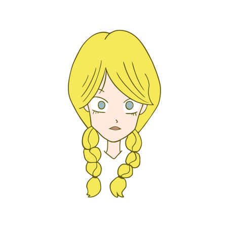 woman head illustrationのイラスト素材