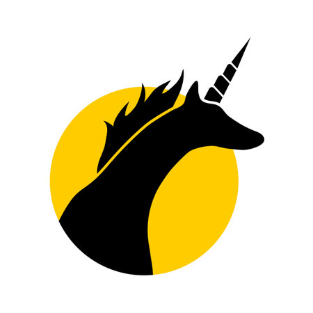 Fantasy unicorn illustrationのイラスト素材