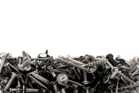 metal screws background