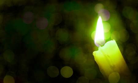 color flame candleの写真素材