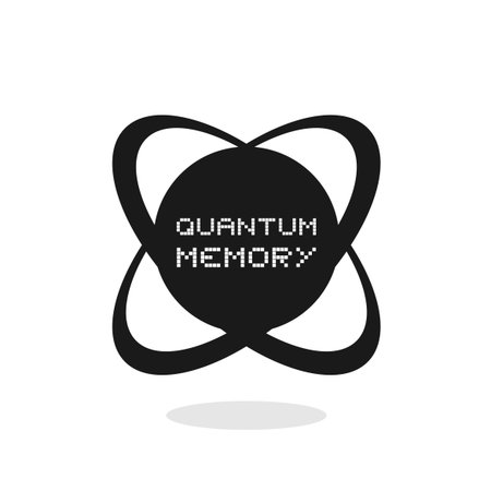 Design of quantum memory iconのイラスト素材