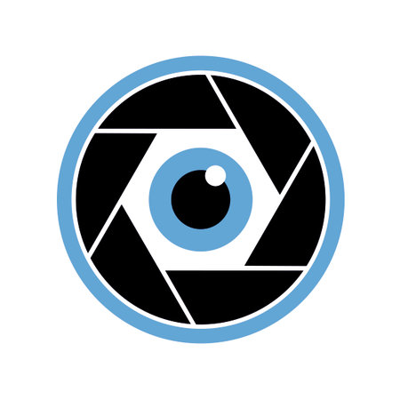 shutter cam iconのイラスト素材