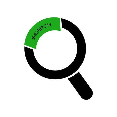 Flat search iconのイラスト素材