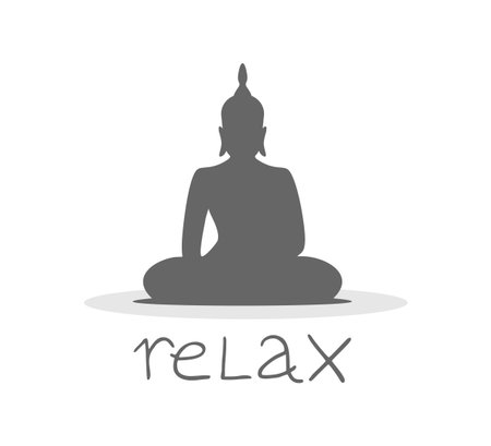 Design of Buddha iconのイラスト素材