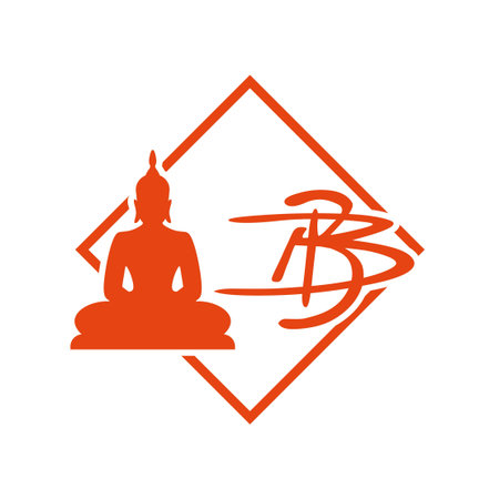 Design of Buddha iconのイラスト素材