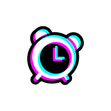 clock visual effect iconのイラスト素材