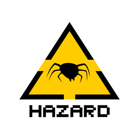 Danger flea symbolのイラスト素材