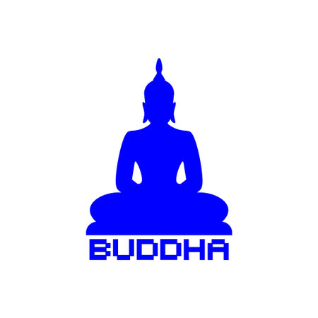 Design of Buddha iconのイラスト素材