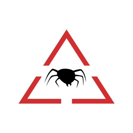 Danger flea symbolのイラスト素材