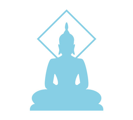 Imaginative buddha symbolのイラスト素材