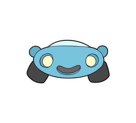 happy car drawのイラスト素材