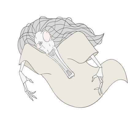 imaginative ghost drawのイラスト素材