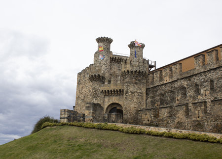 Ponferrada castle, Spainのeditorial素材
