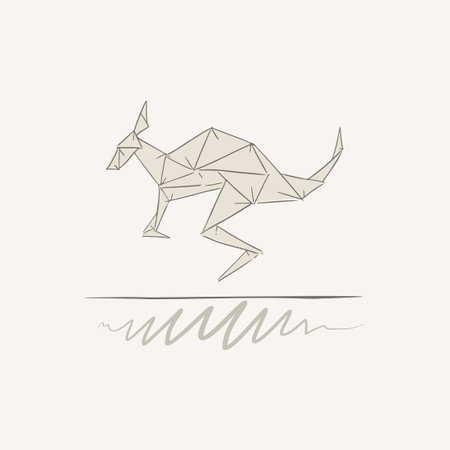 imaginative kangaroo illustrationのイラスト素材