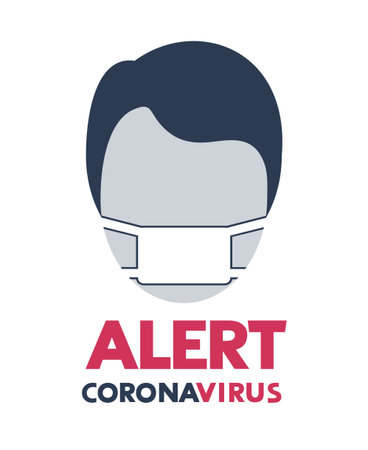 Design of coronavirus alert symbolのイラスト素材