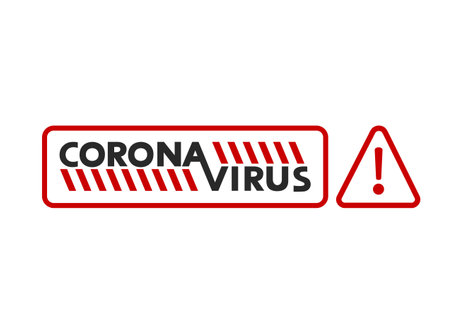 Design of coronavirus alert symbolのイラスト素材