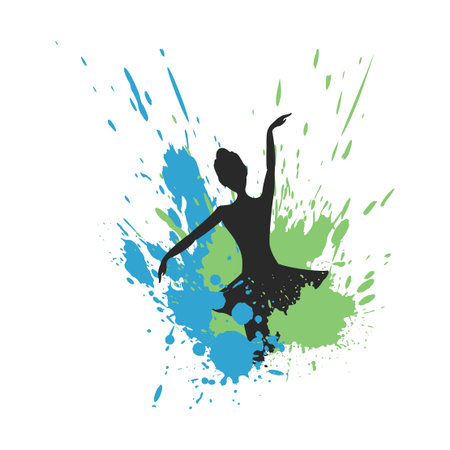 art dancer illustrationのイラスト素材